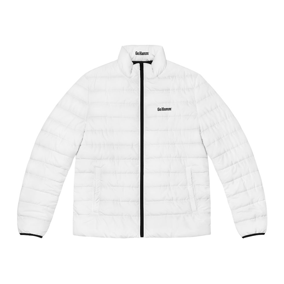 Thumbnail: Go Hamm® "24 Forever LE" ⭐  —  Men's Limited Edition White Puffer Jacket 
