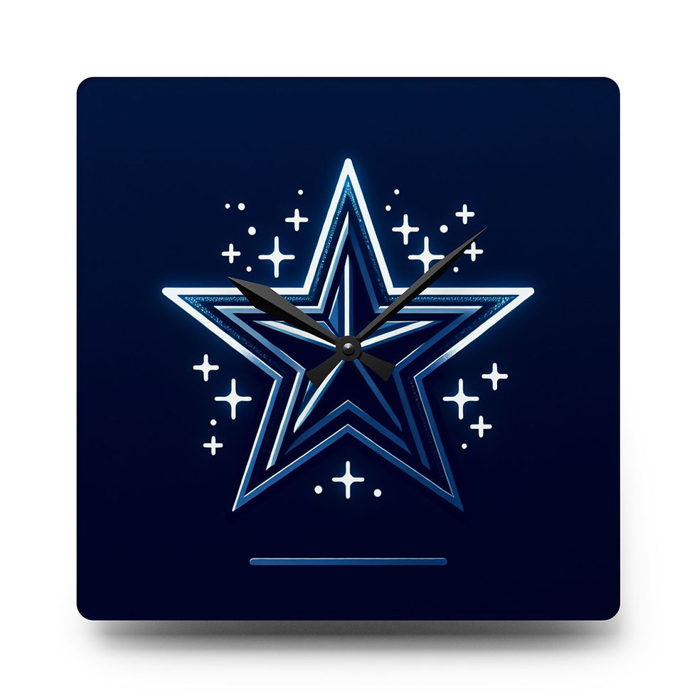 Thumbnail: Acrylic Wall Clock (Star)