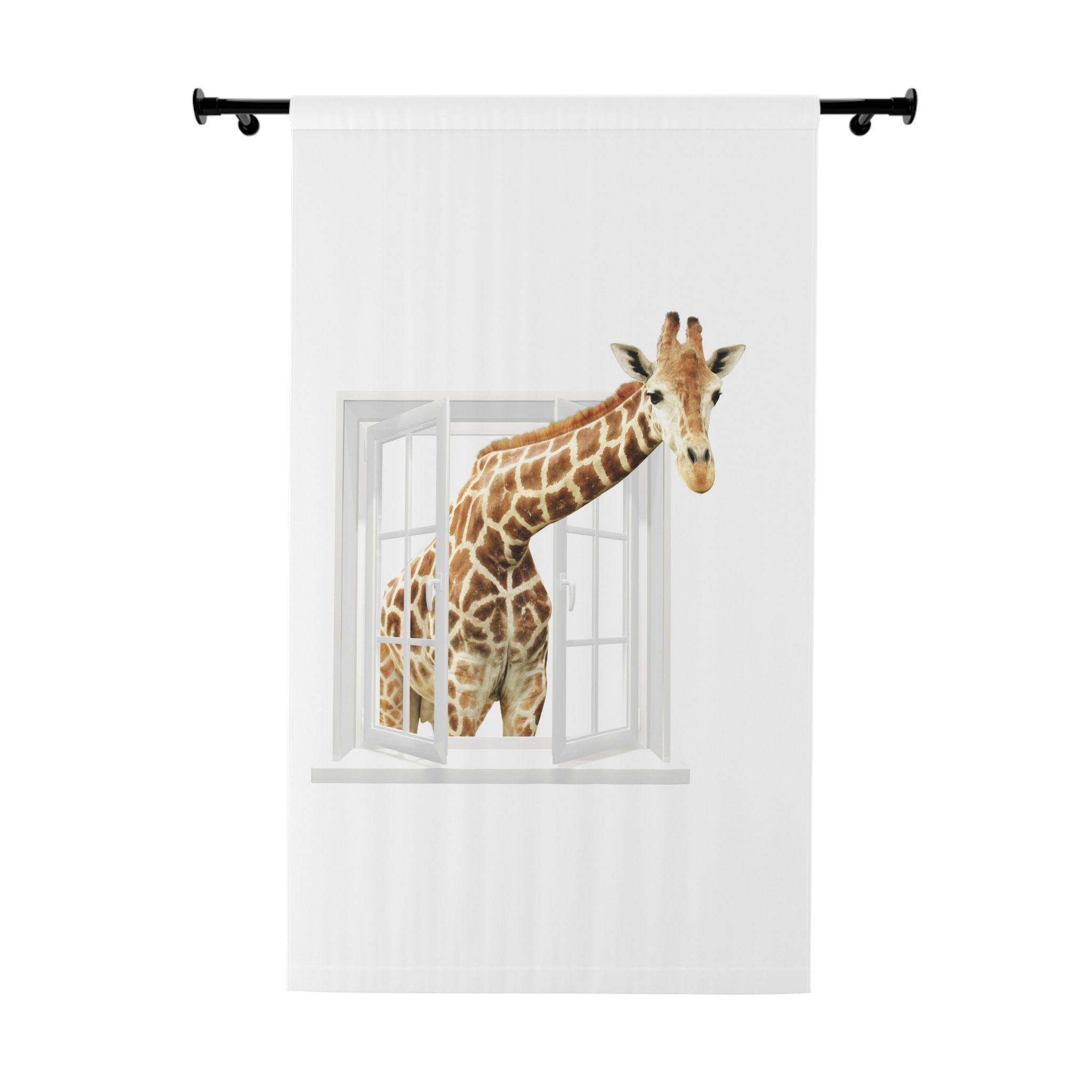 Window Curtains (1 Piece) City Night Lights