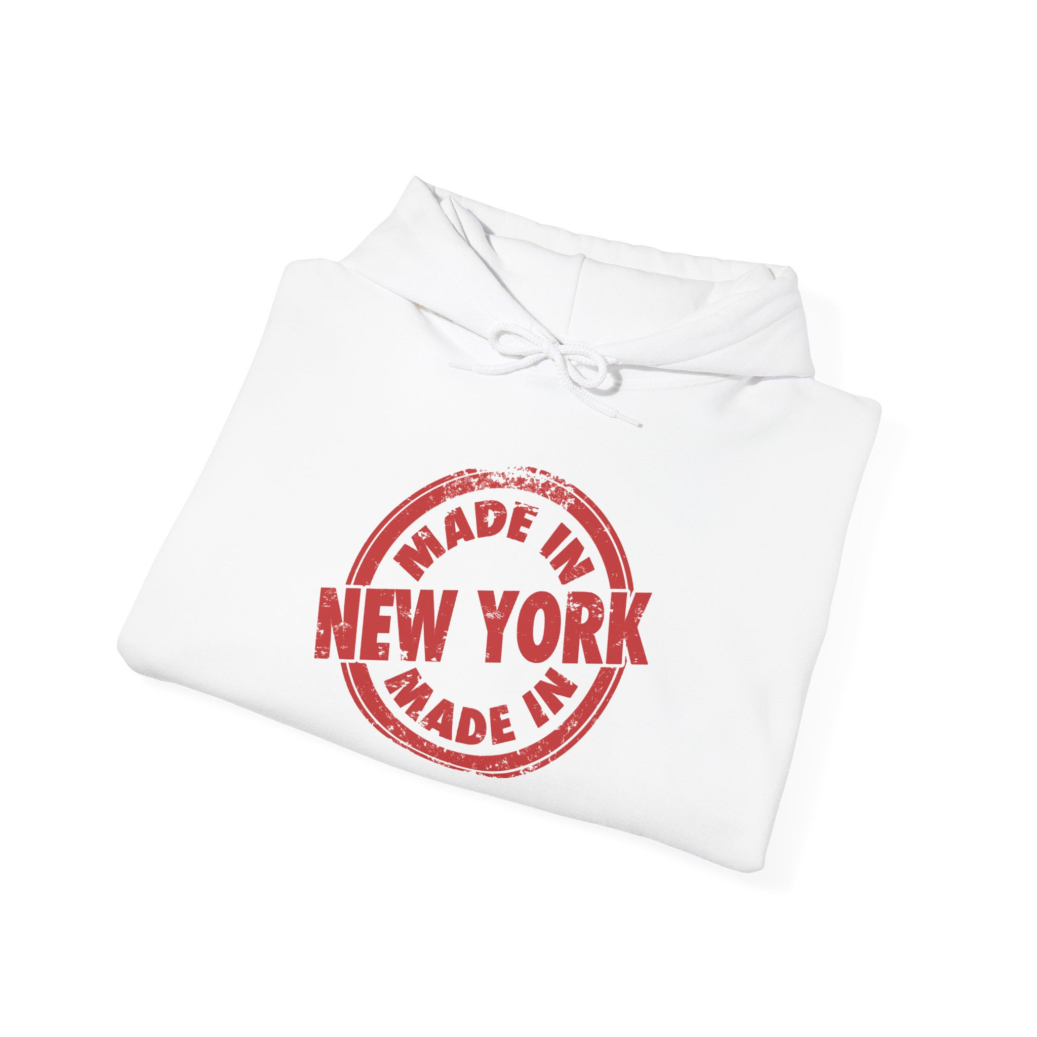 Made in New York Hoodie – Vintage Stamp Graphic Pullover