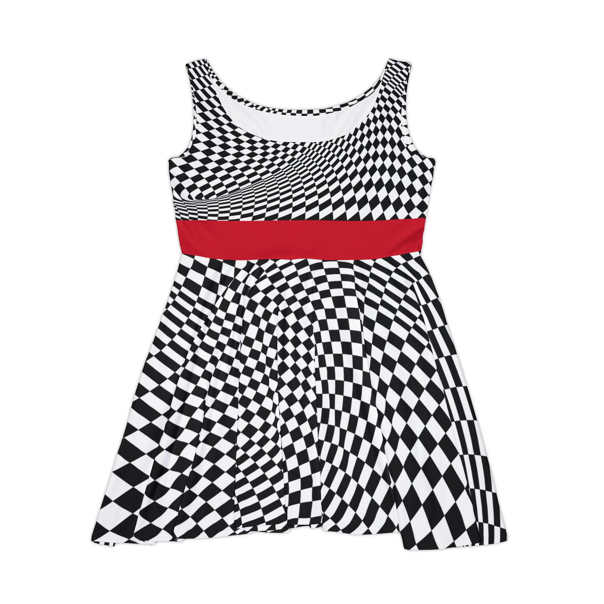 Women's Skater Dress (Black/White)