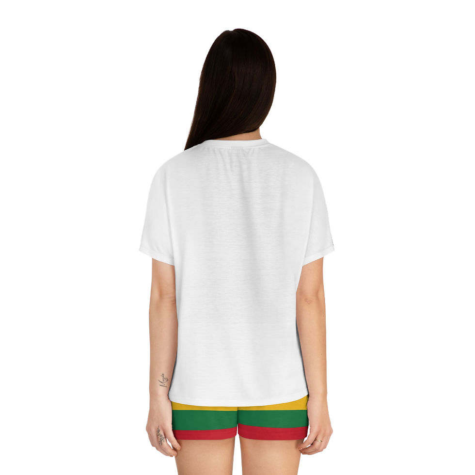 Thumbnail: Go H.A.M.M. Short Pajama Set — Strips 