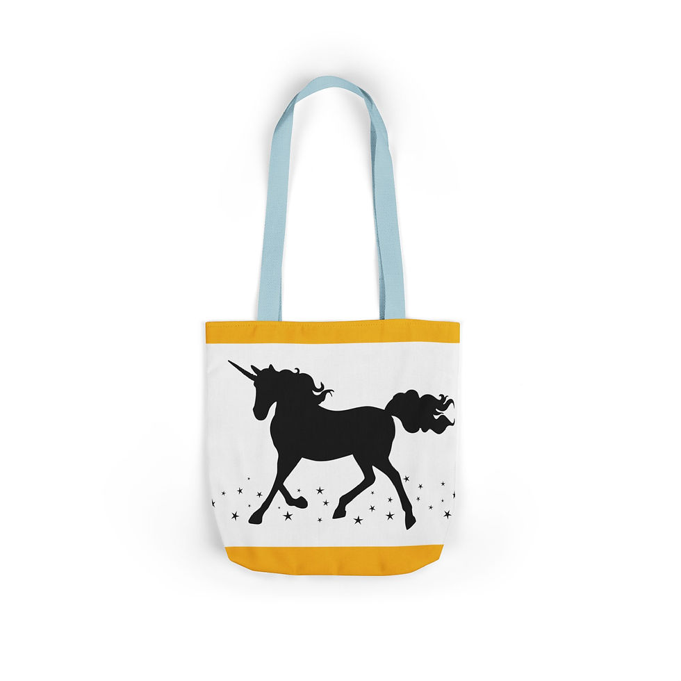 Thumbnail: Canvas Tote Bag, 5-Color Straps