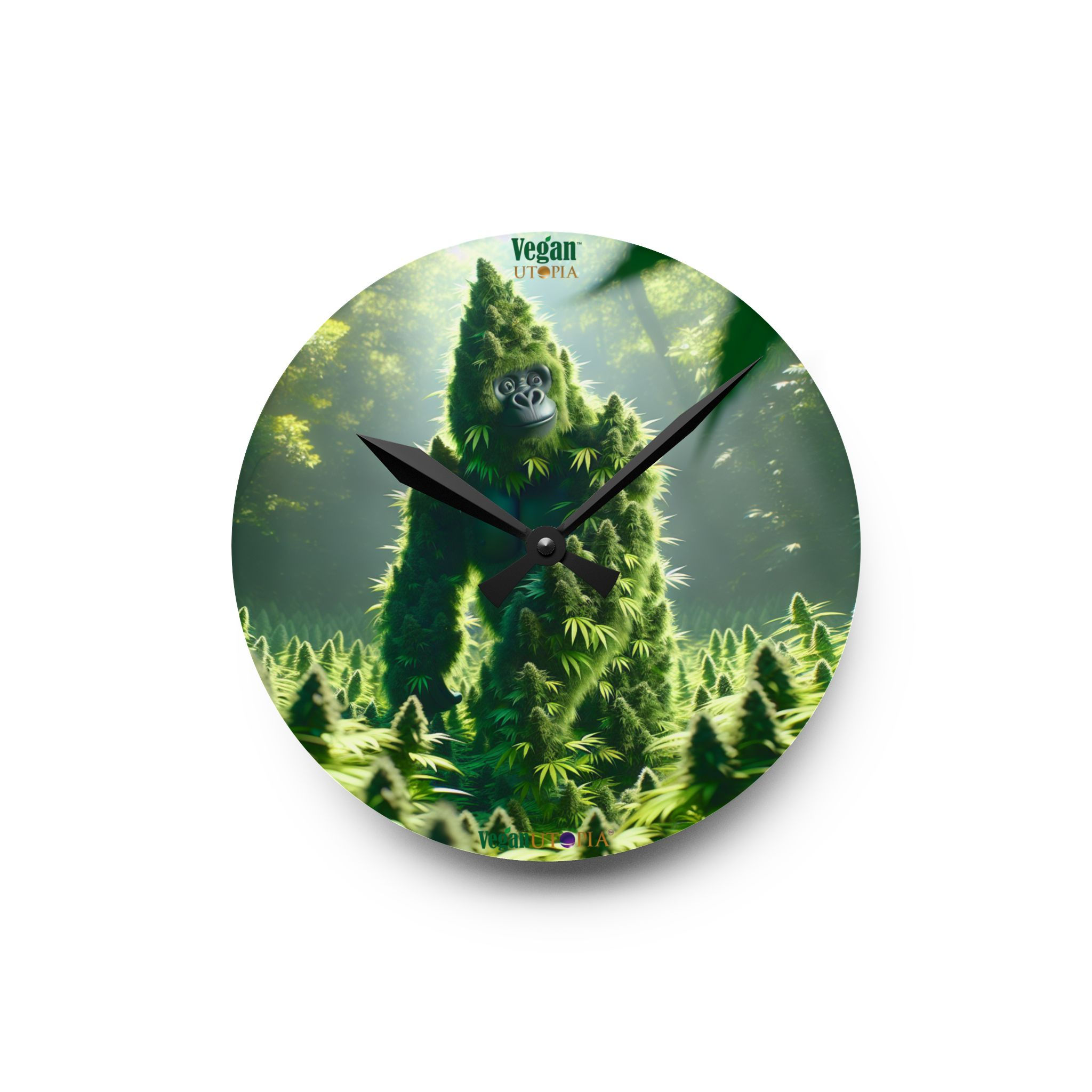 Wall Clock - Gorilla OG Kush Design