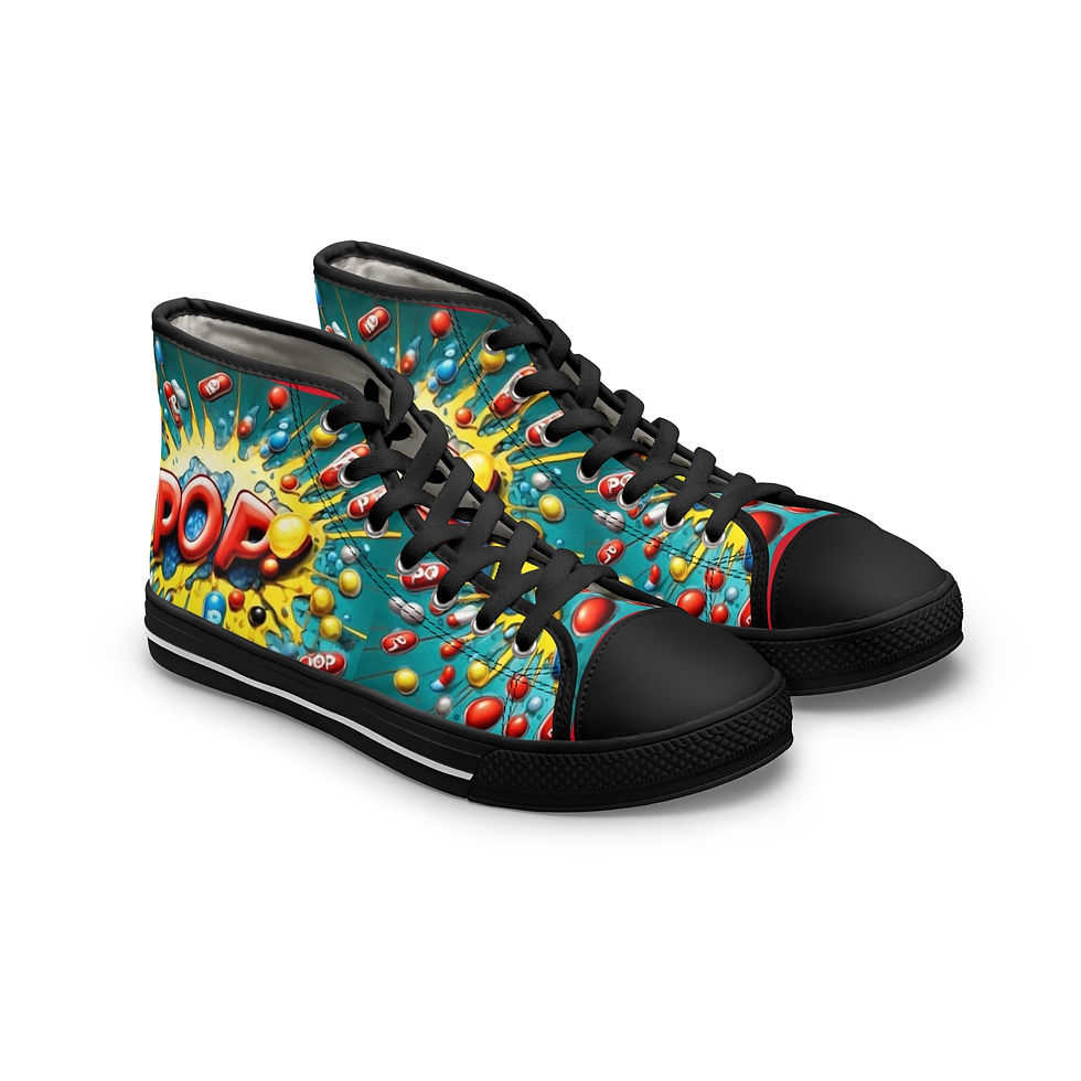 Thumbnail: Women's High Top Sneakers (Poppa Pop)