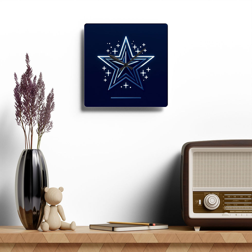 Thumbnail: Acrylic Wall Clock (Star)