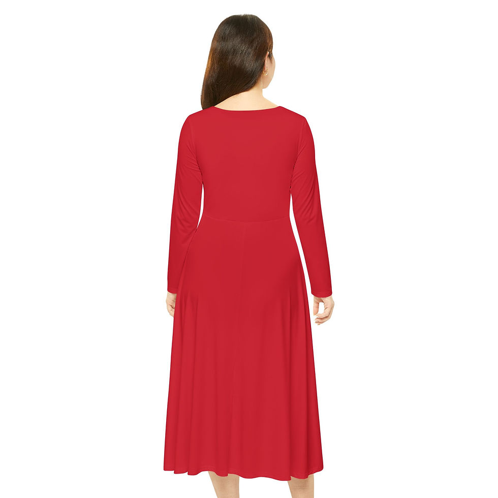Thumbnail: Women's Long Sleeve Dance Dress 