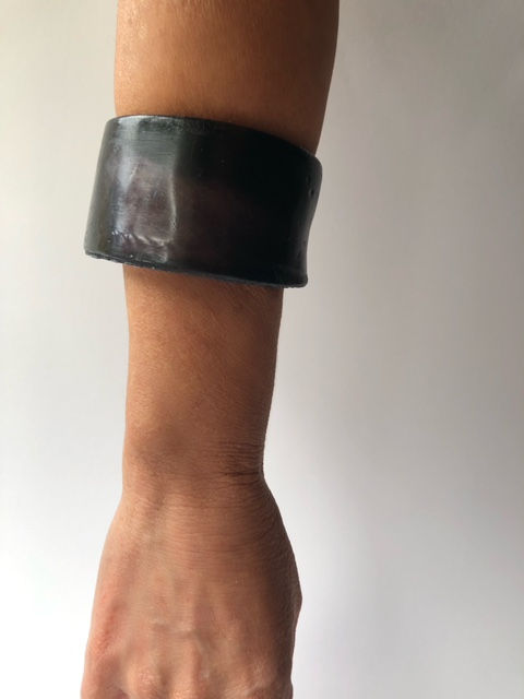 Thumbnail: Sheer Black Tribal Bangle