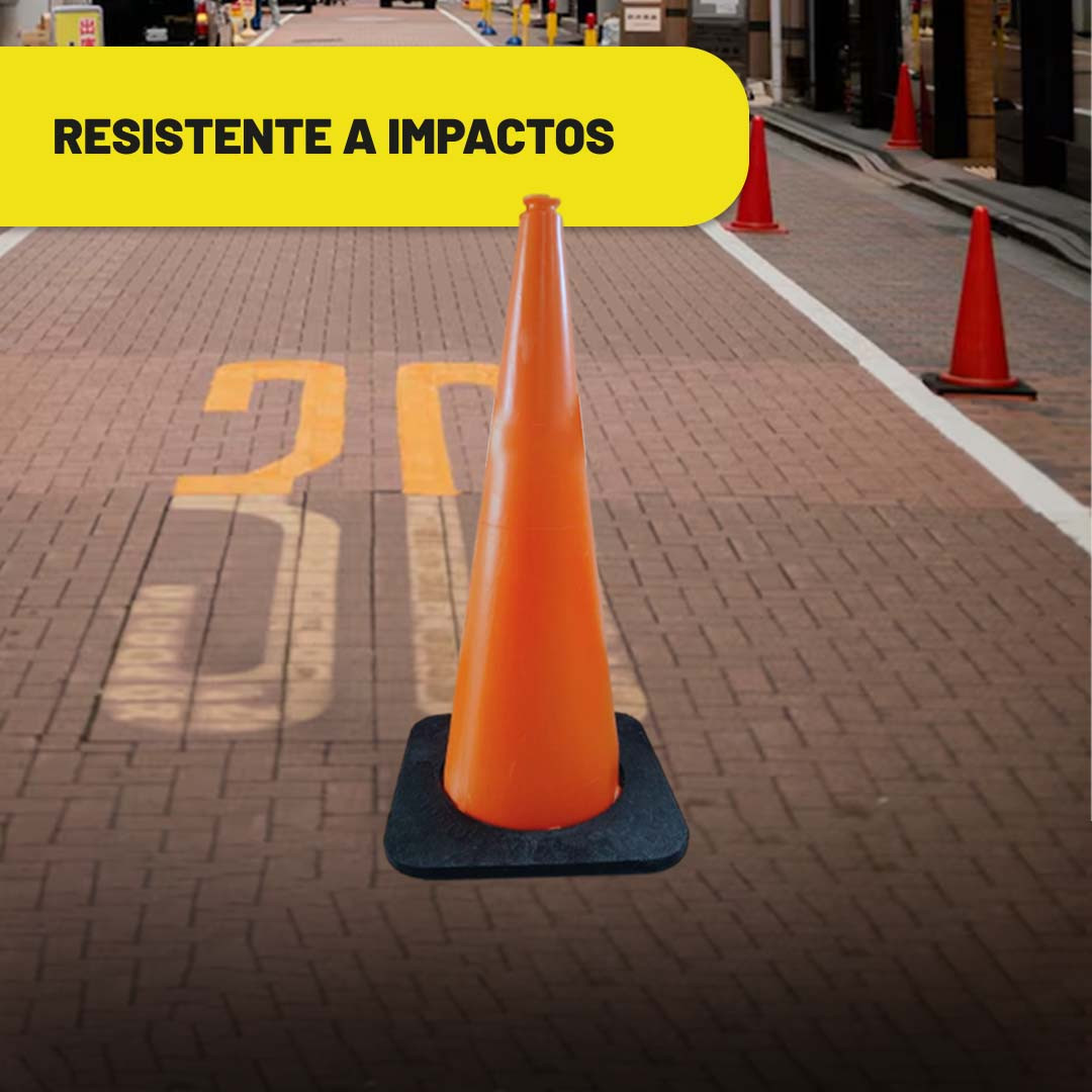 Non-Reflective Traffic Cone - Strong Line