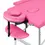 Minijatura: Stol za masažu, aluminijski, 2 segmenta, Balance (pink)