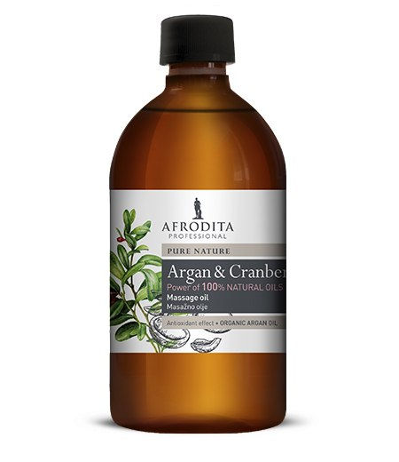 Premium masažno ulje Argan & Cranberry 500 ml, Afrodita Professional