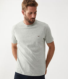 Parson T-shirt Grey Marle / Chestnut
