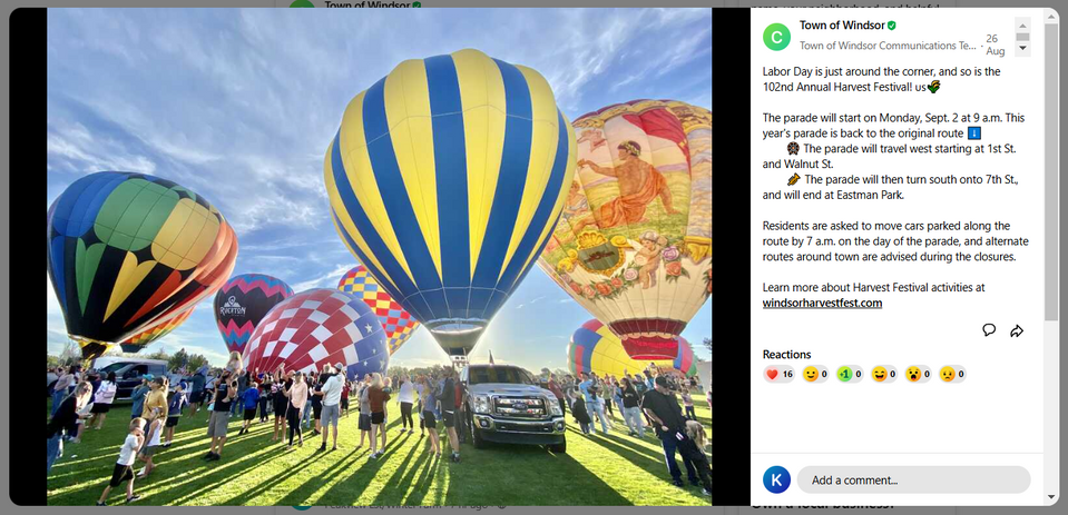 Screenshot of Nextdoor post