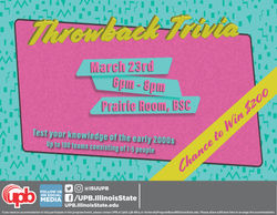 Throwback trivia  (UPB)