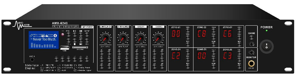 AM-MA-6240 | Amplificador Mezclador Zonal