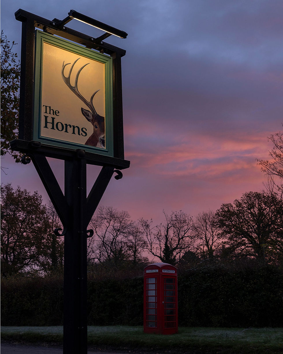The Horns Pub Sunset