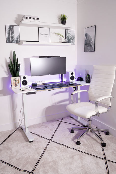 Home office desk setup