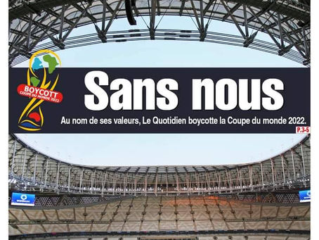 A la Réunion : le journal Le Quotidien ne couvrira pas la Coupe du Monde du Qatar.