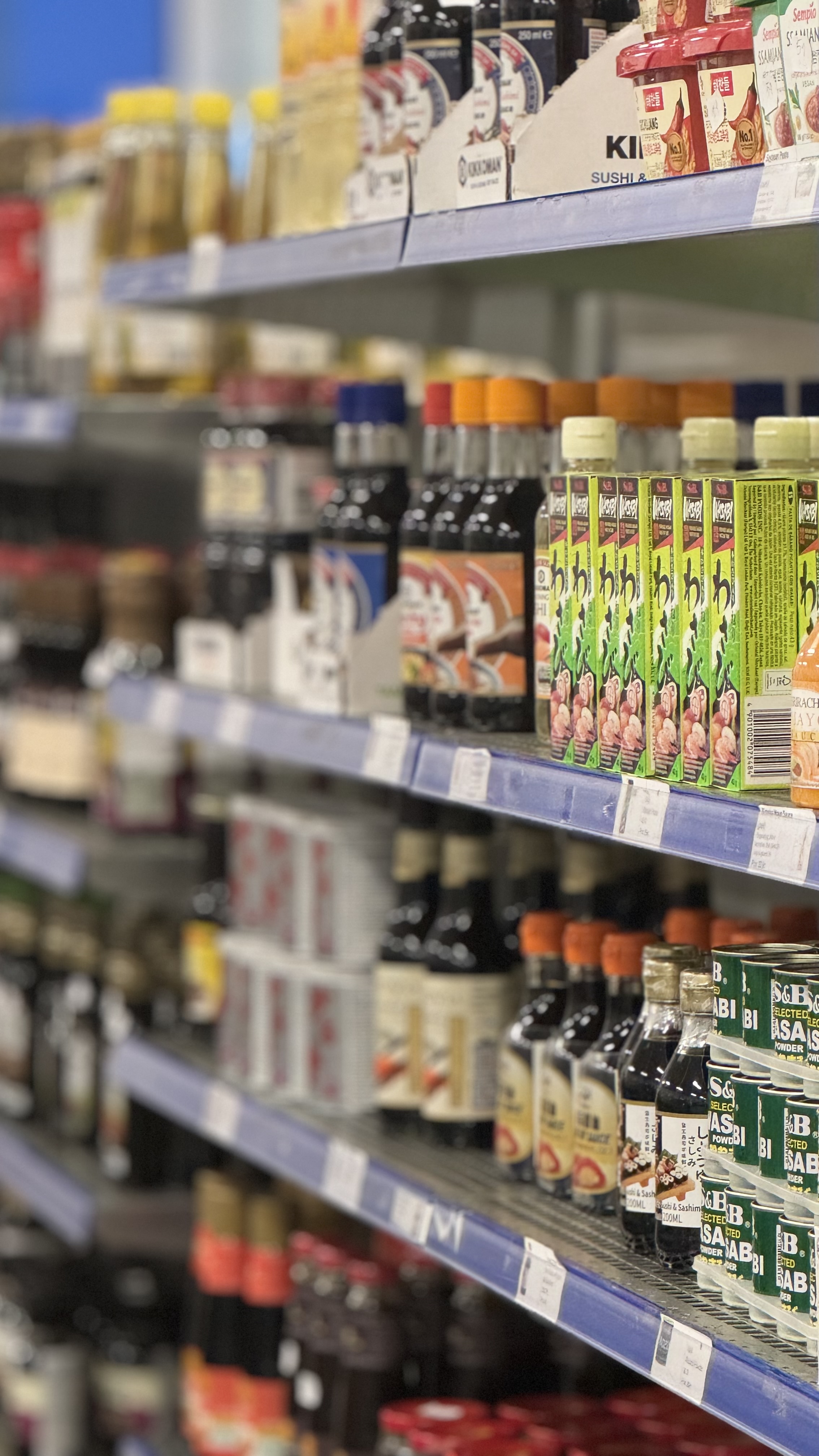 Sushitillbehör från asiatisk mataffär i Värmdö