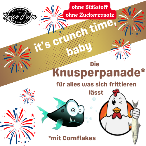 Vorderseite Knusperpanade mit Cornflakes