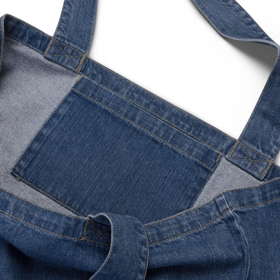 Thumbnail: Tote bag en jean Bio - Dio vi Salvi Regina Casa Poerava