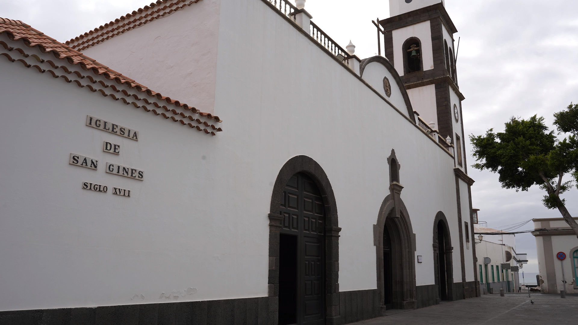 San Ginés Church in Arrecife near Lanzarote Cruise Port