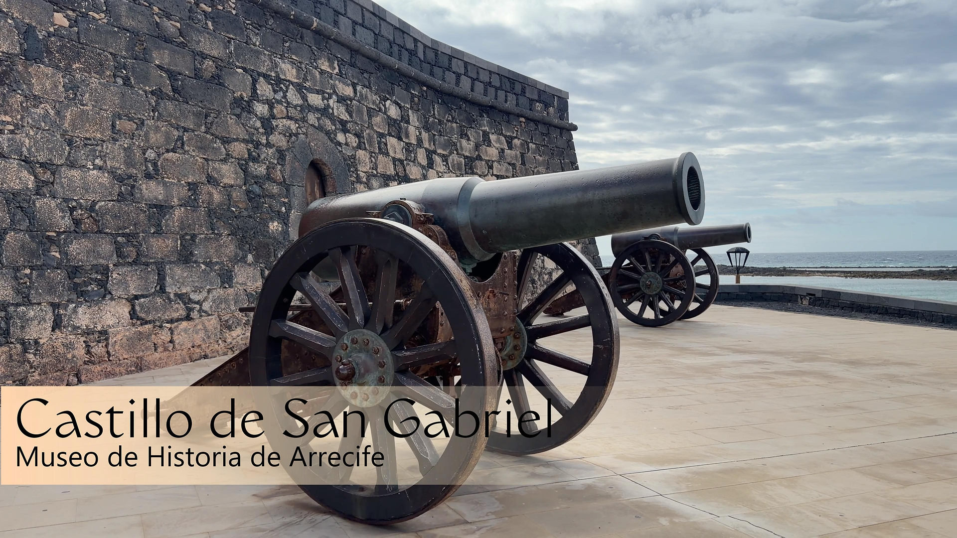 Cannons at Castillo de San Gabriel near Lanzarote Cruise Port