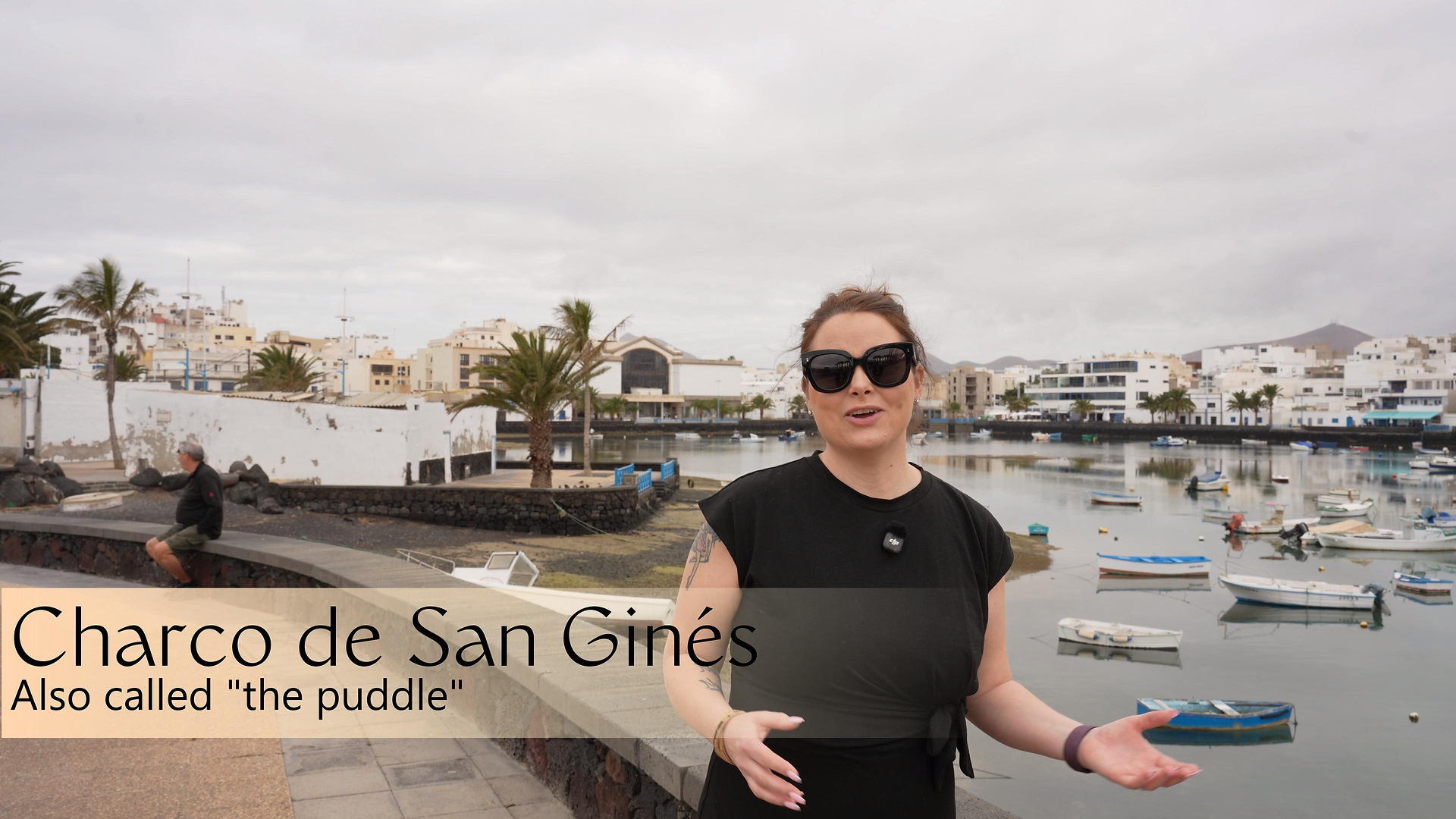 Woman at Charco de San Ginés, Lanzarote Cruise Port