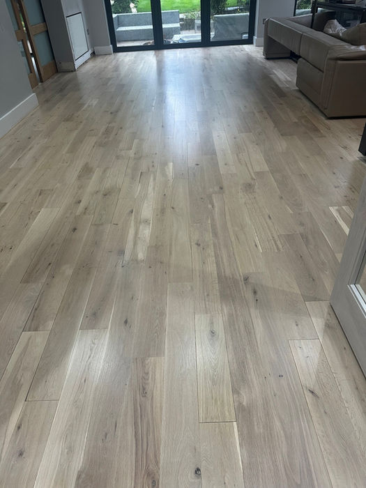 Wood floor sanding project completed in St Albans