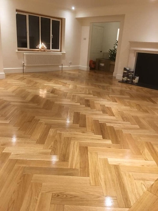 Wood floor sanding project completed in Hertfordshire