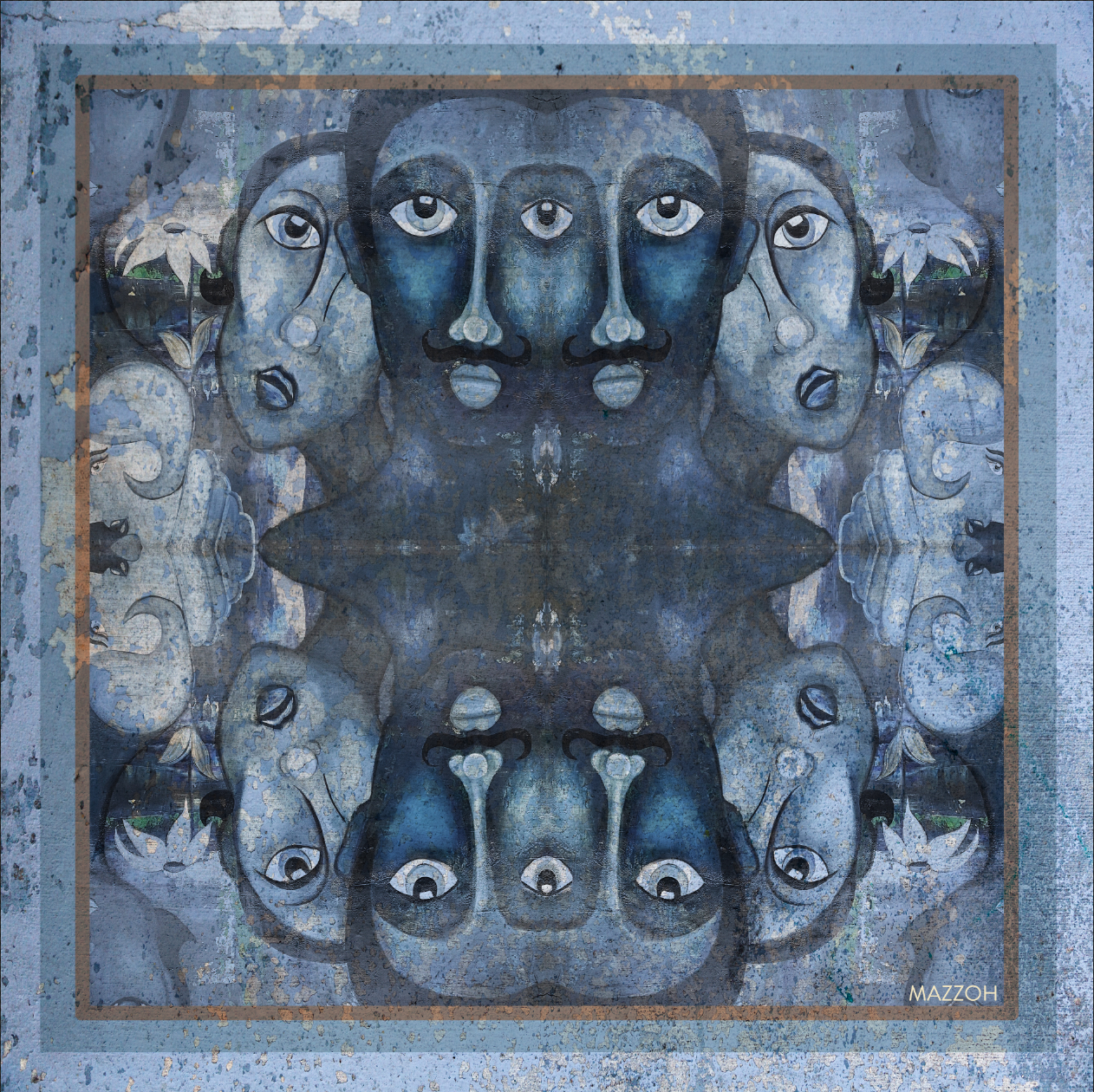 Silk Pocketsquare 311 - Blue