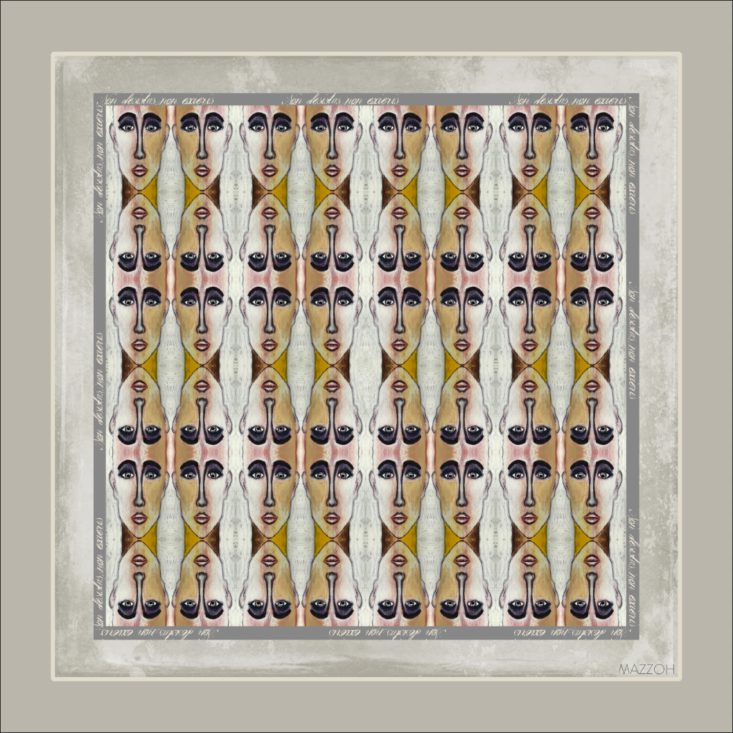 Silk Scarf 101 GREIGE