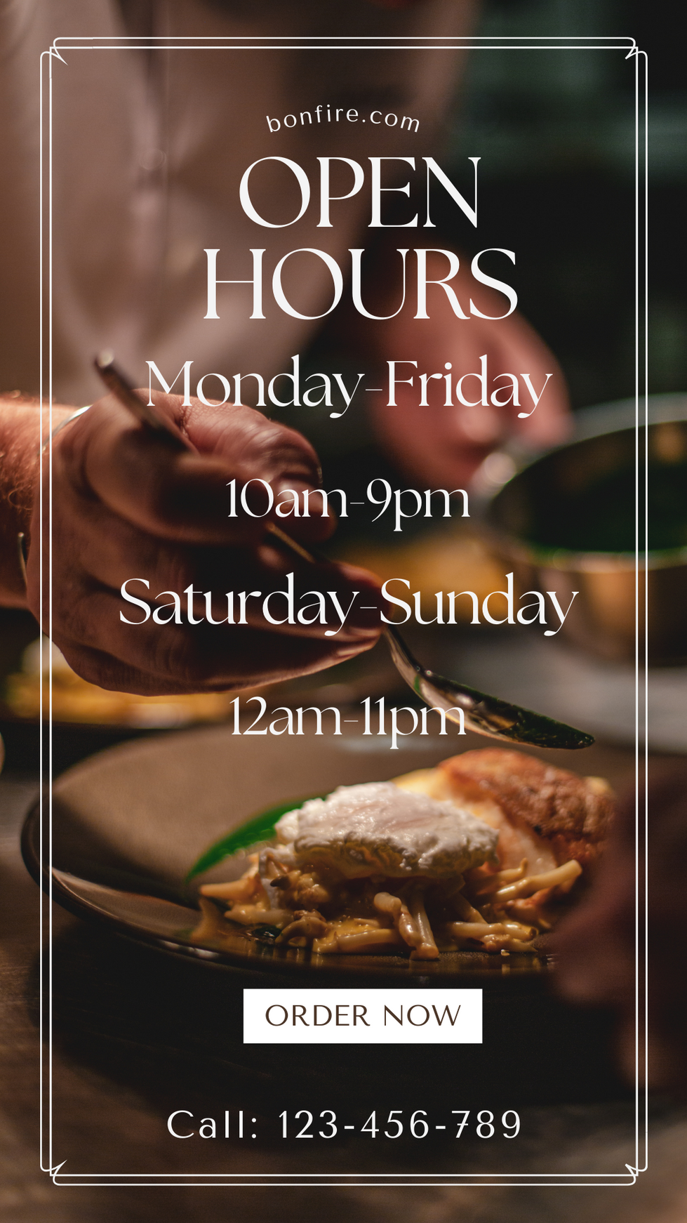 Simple Photo Modern Minimalist New Food Menu Promo Instagram Story