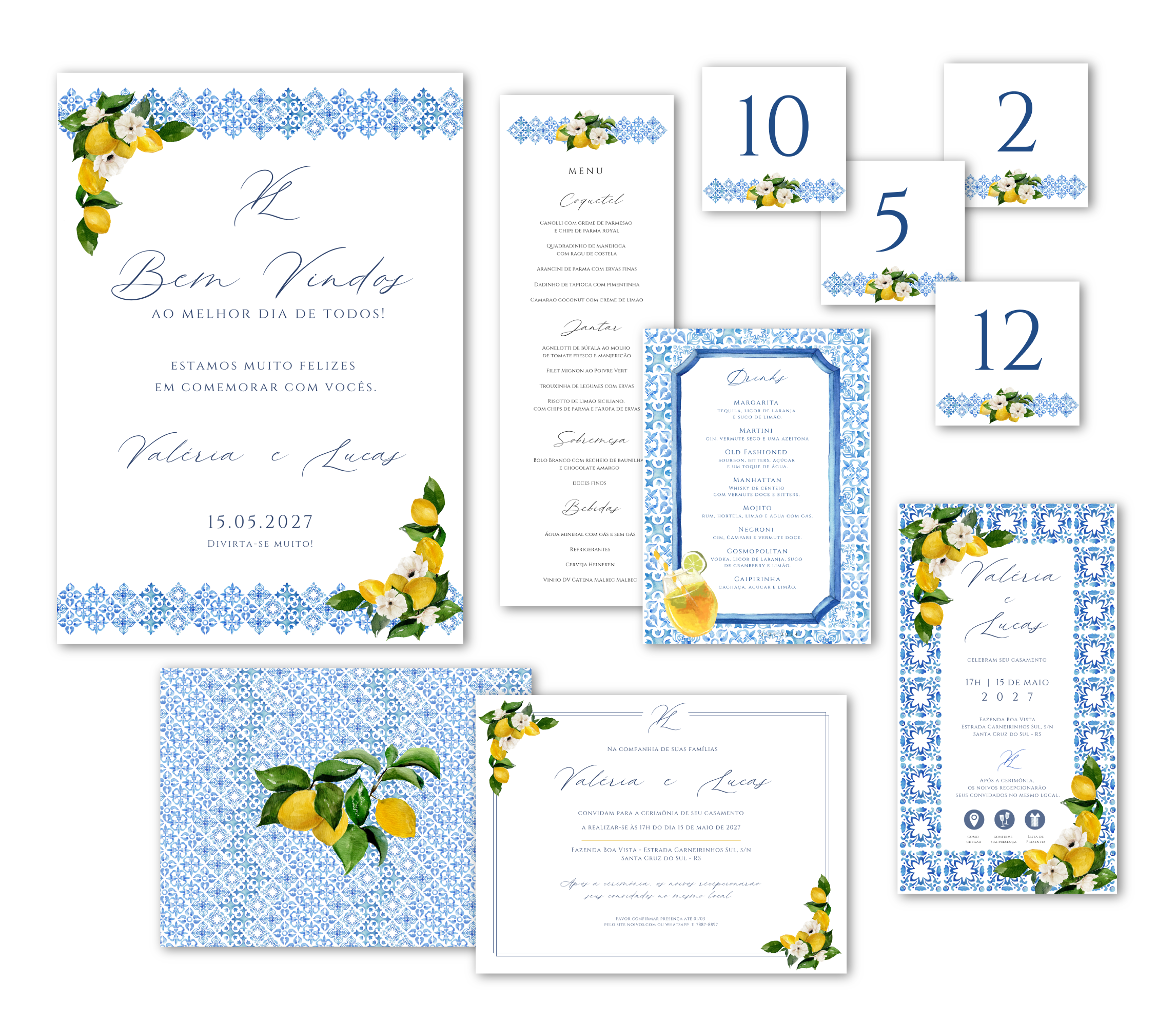 Kit LIMÃO Identidade Visual Casamento