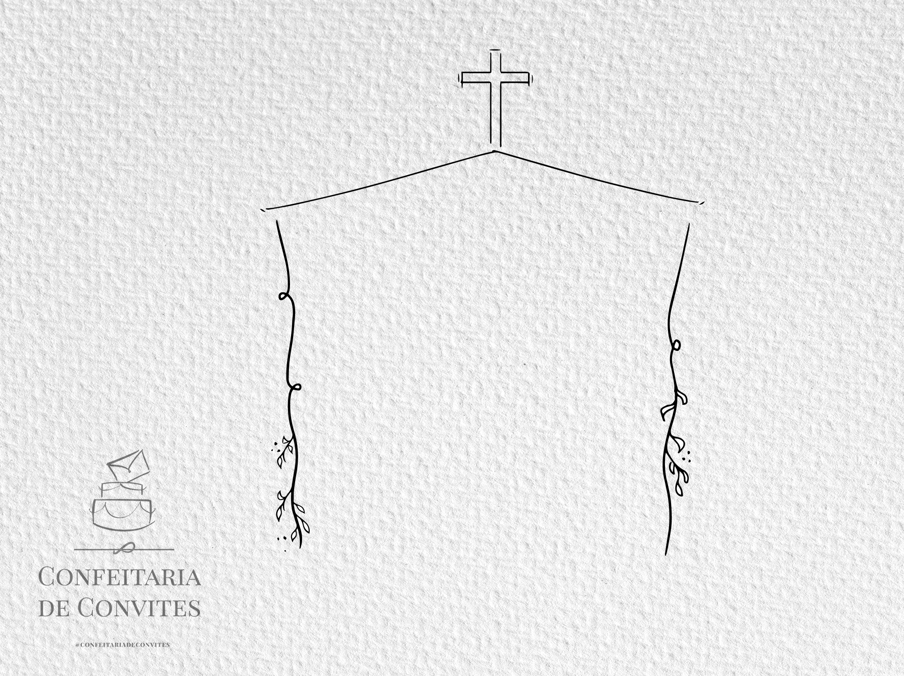 Monograma de Casamento SEM INICIAIS - Altar Sem Flores