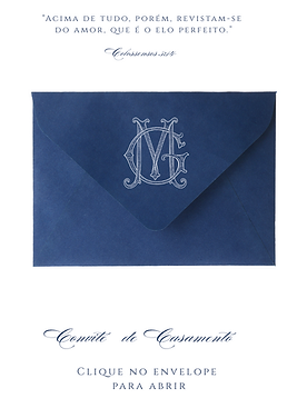 convite digital com envelope