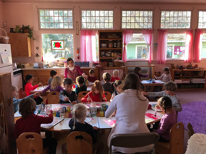 Transitional, mixed age kindergarten classroom