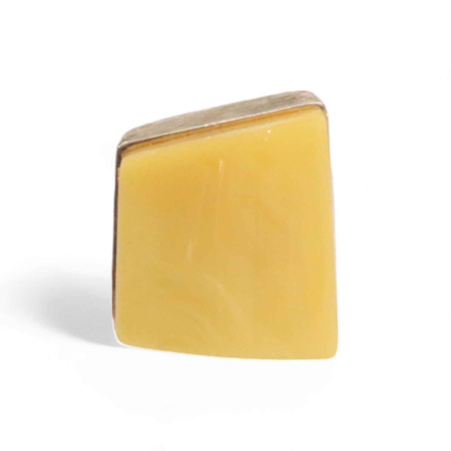 925 silver ring with Baltic amber stone, model 10