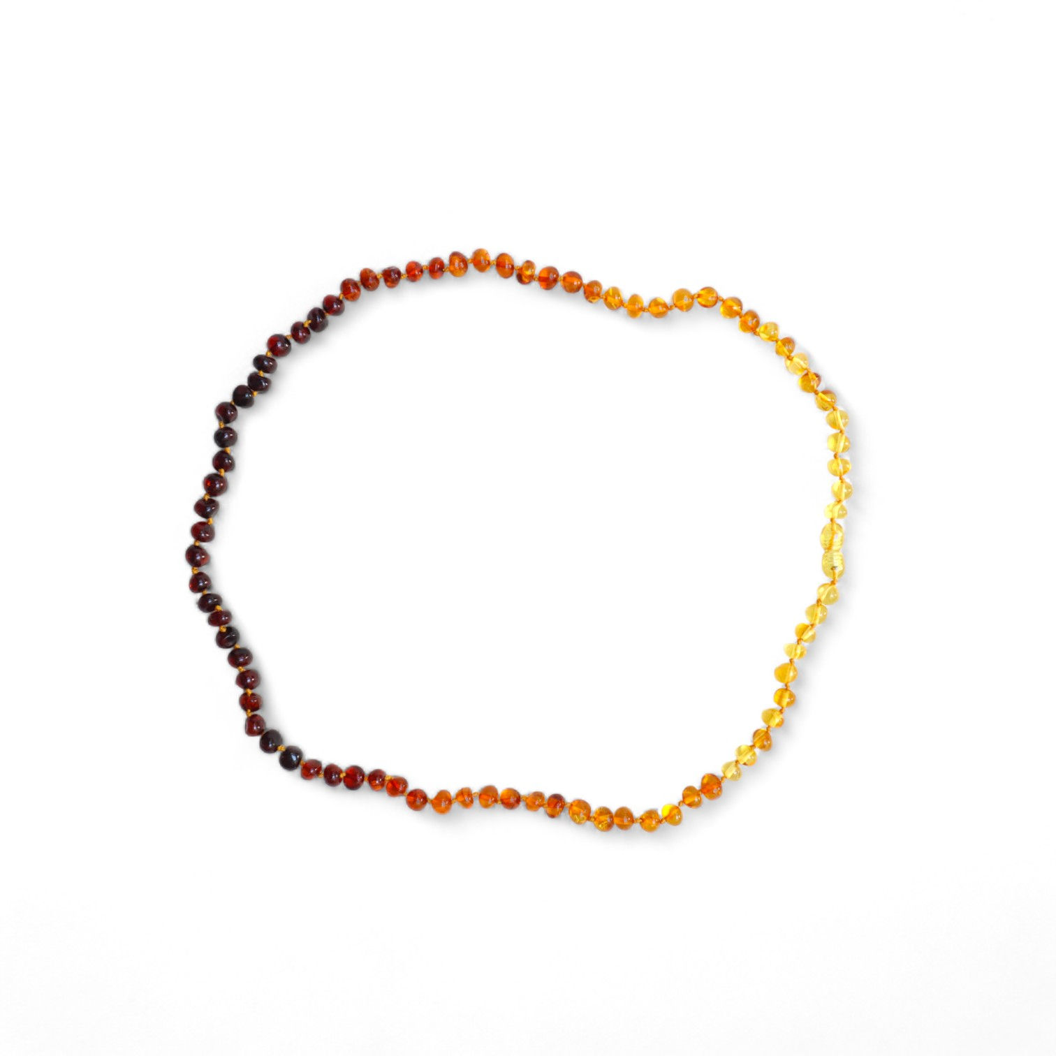 .Necklaces for children / Shiny graduated amber necklace for baby, handmade