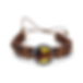 צמיד אורלנדו ענבר בלטי רצועות עור ללא אבזם, עבודת יד