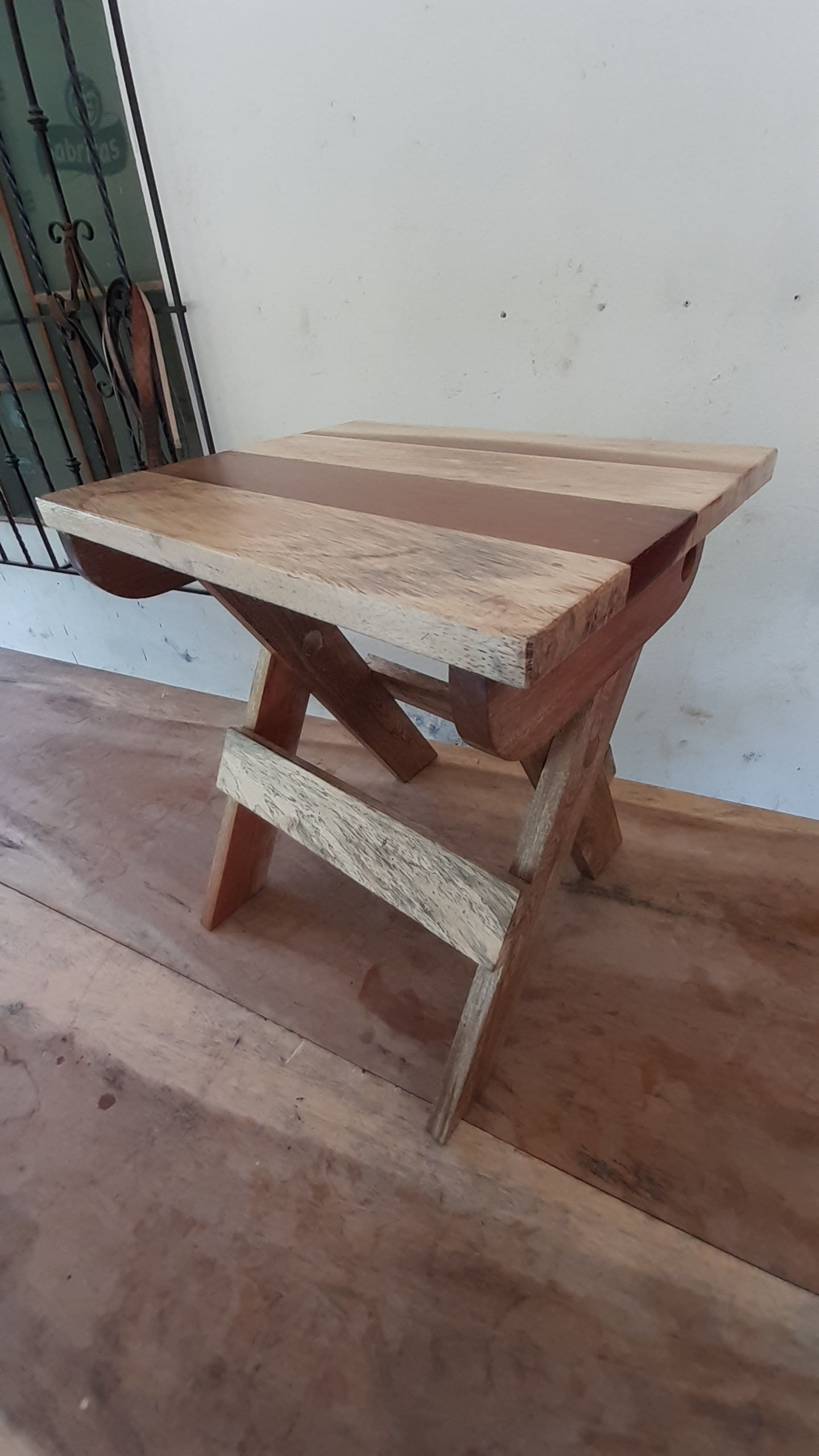 Banco Plegable Madera Reforzado Tipo Maletín