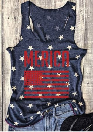 Merica American Flag Tank