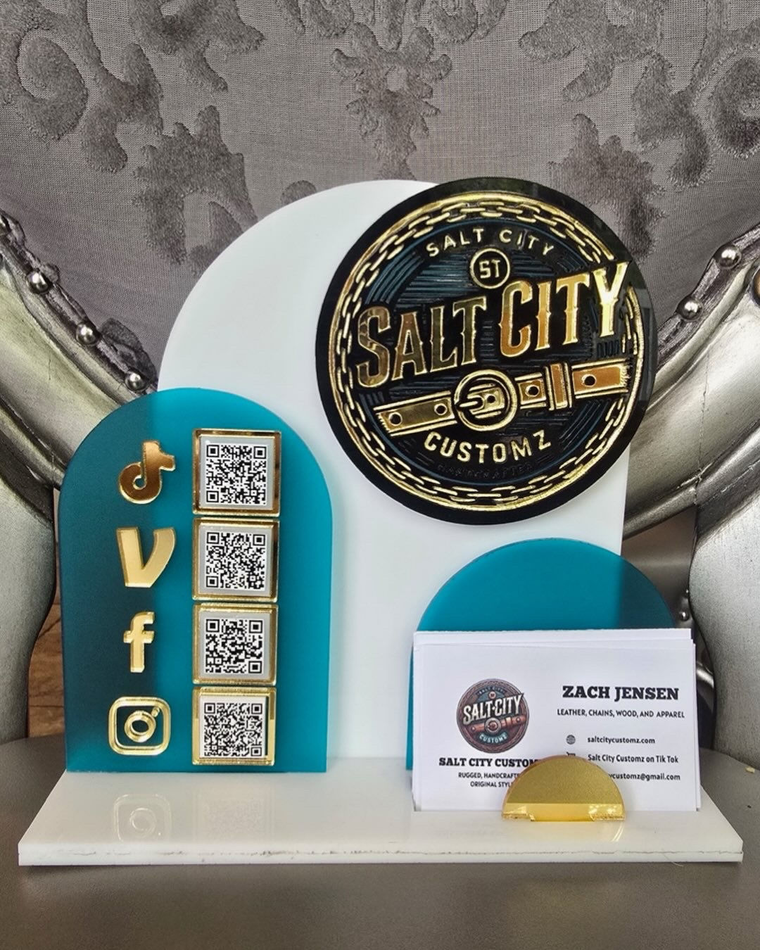 Customized Table Sign- TAP & QR Code