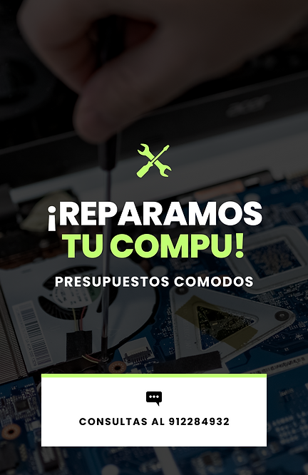 Historia de Instagram Reparacion de Computadoras Tecnico Minimalista Blanco.png