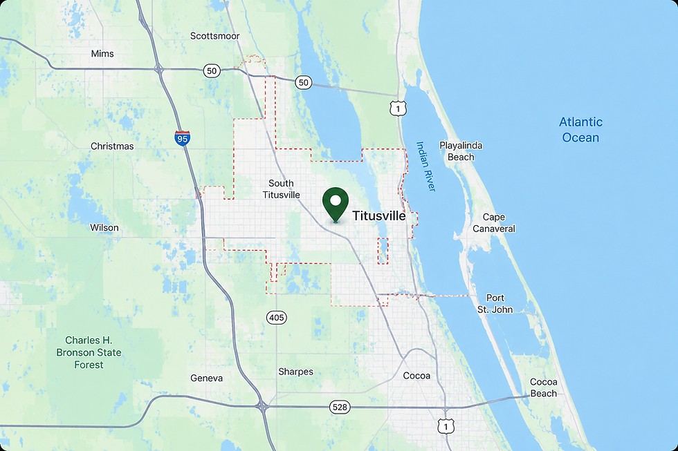 Titusville-map