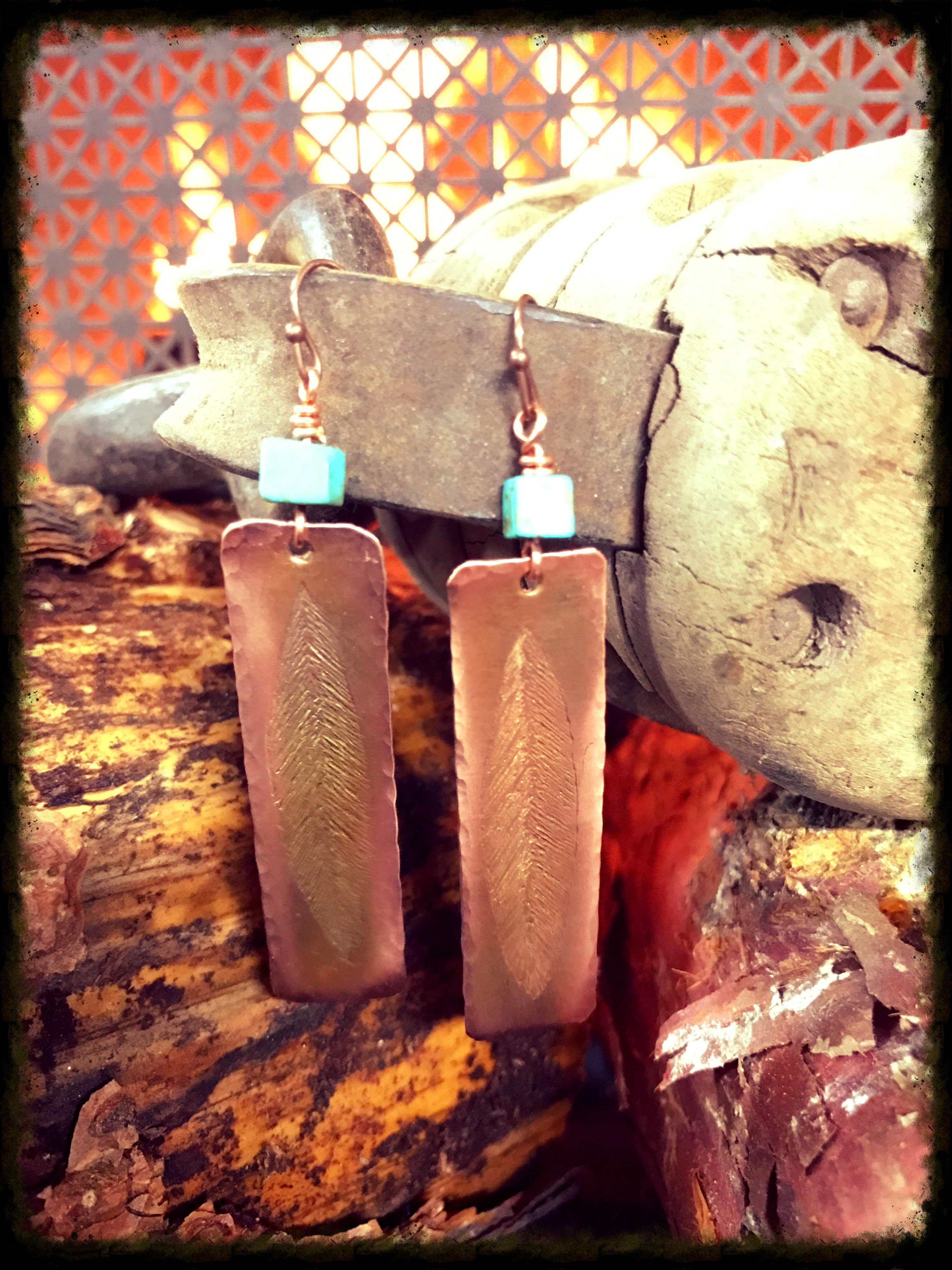Turquoise | Copper | Earrings