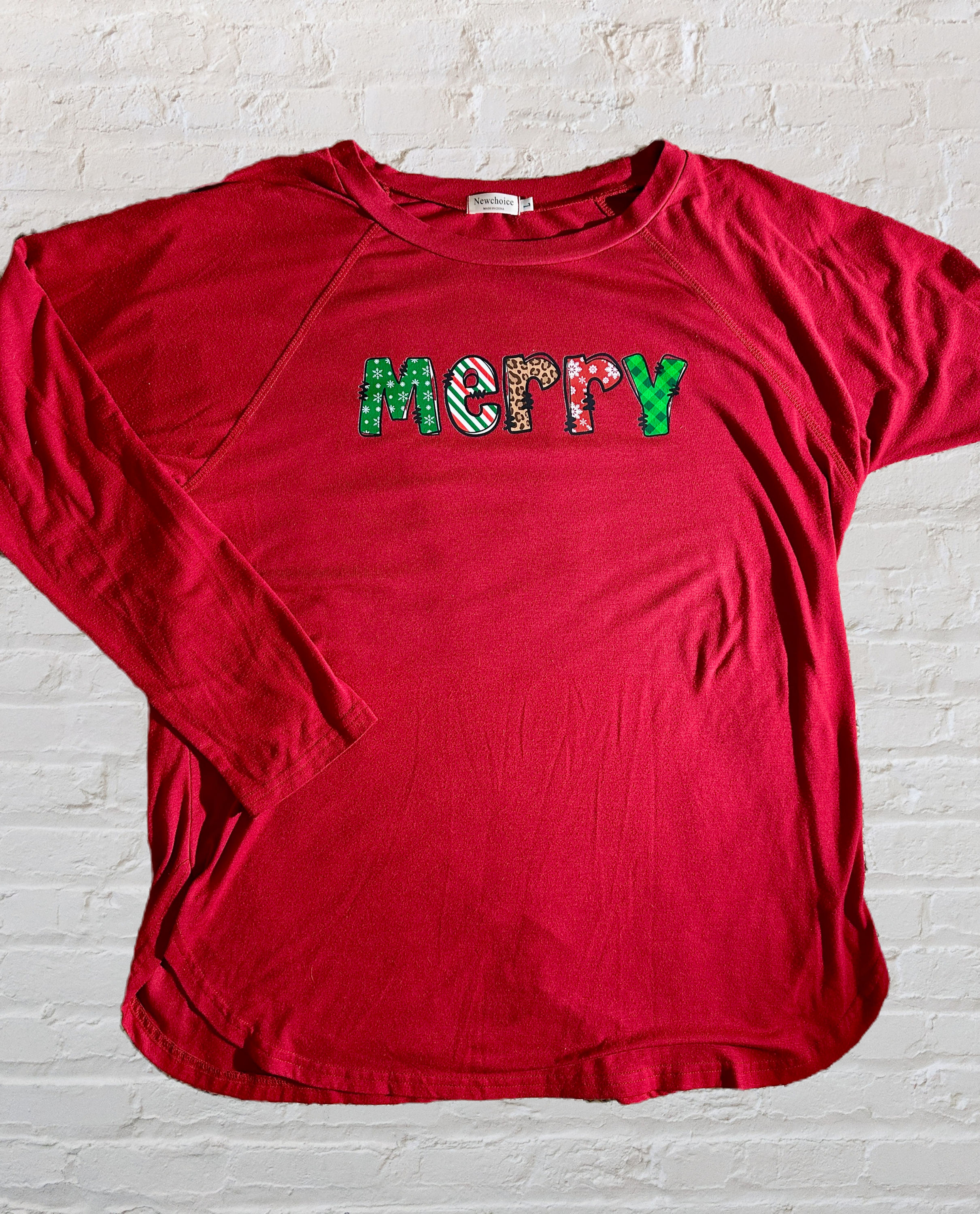 THRIFTED holiday shirt - Merry [limited styles/sizes]