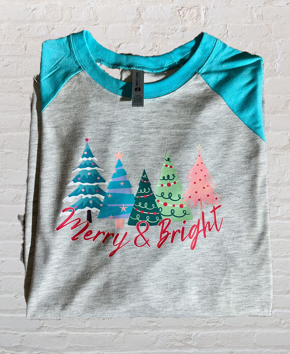 Thumbnail: Holiday shirt - Merry & Bright [XS - 3X]
