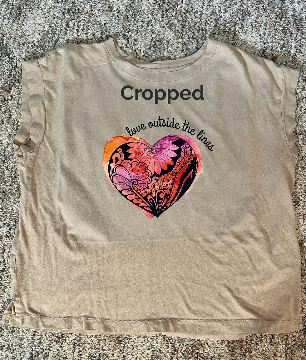 Thumbnail: THRIFTED shirts with colorful heart designs
