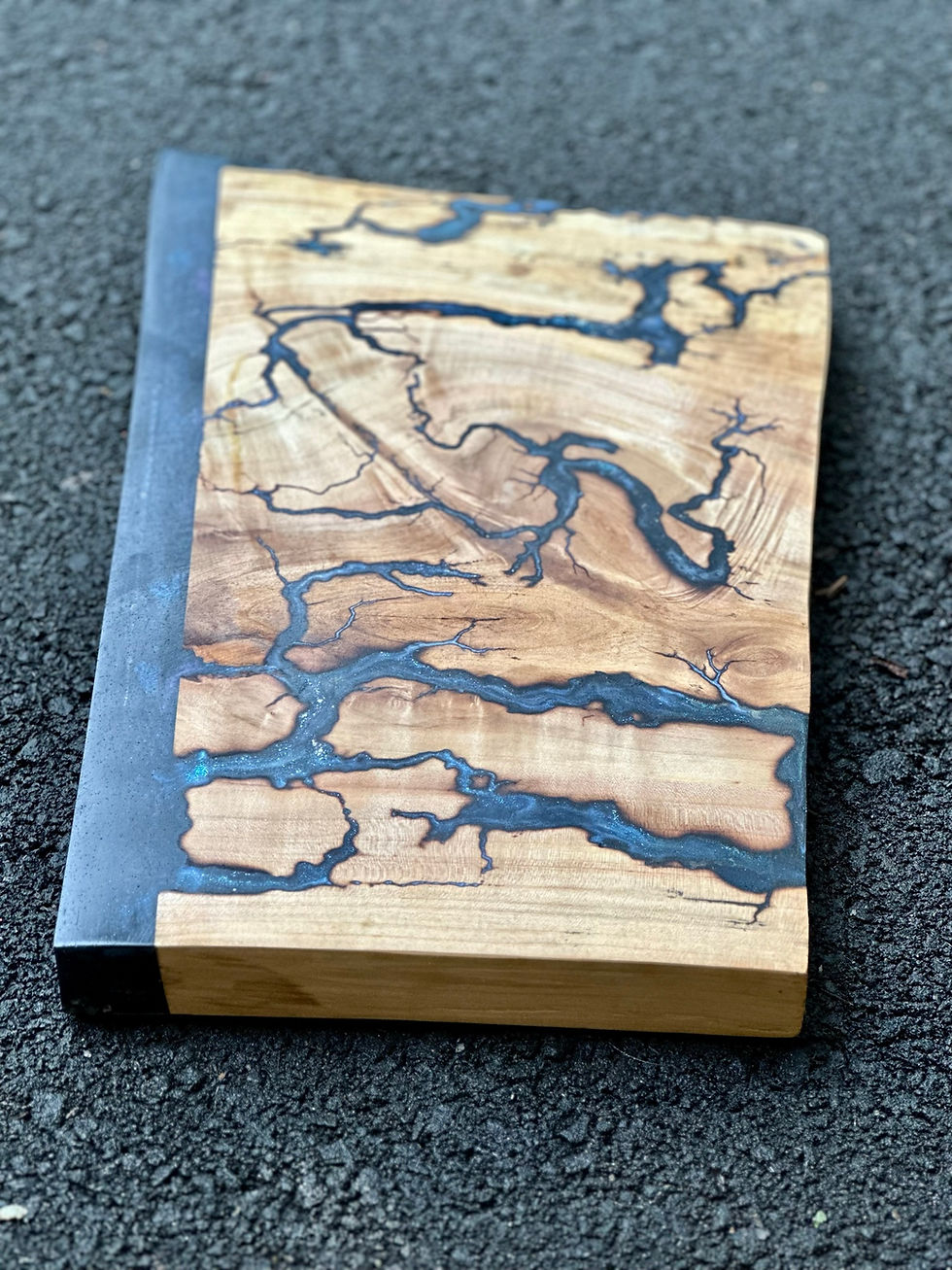 Thumbnail: Maple Serving Board, Blue Charcuterie Board